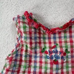 Baby b’gosh checkered Girls Romper
